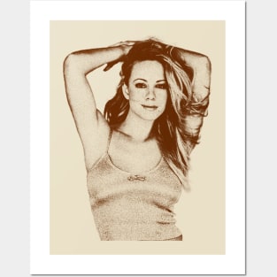 Mariah Carey - retro vintage sketches Posters and Art